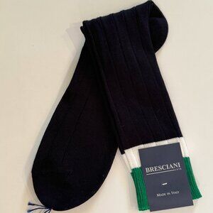 Bresciani Lux Dress / Casual Black Ribbed Cotton